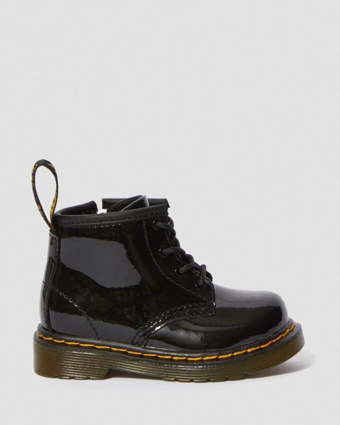Cizme cu șireturi din Patent Leather 1460 pentru copii mici Cizme cu șireturi din Patent Leather 1460 pentru copii mici