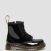 Cizme cu șireturi din Patent Leather 1460 pentru copii mici Cizme cu șireturi din Patent Leather 1460 pentru copii mici