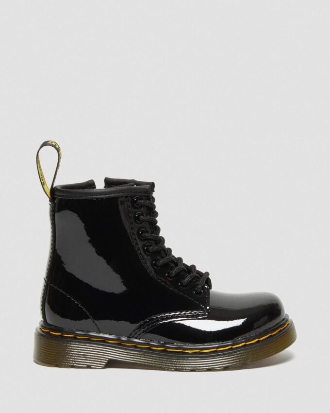 Cizme cu șireturi din Patent Leather 1460 pentru copii mici Cizme cu șireturi din Patent Leather 1460 pentru copii mici