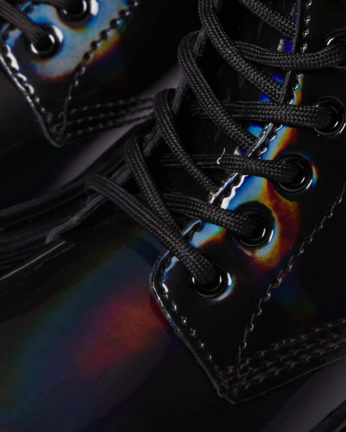 Cizme cu șireturi din Patent Leather JUNIOR 1460 RAINBOW