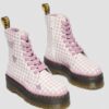 Cizme cu platformă din piele JADON HEART Gingham Cizme cu platformă din piele JADON HEART Gingham