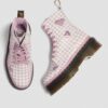 Cizme cu platformă din piele JADON HEART Gingham Cizme cu platformă din piele JADON HEART Gingham