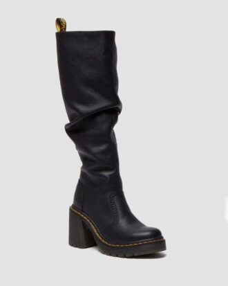Cizme cu toc înalt din Virginia Leather