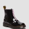 Cizme din Patent Leather Nappa Leather cu fermoar Junior Heart Cizme din Patent Leather Nappa Leather cu fermoar Junior Heart