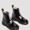 Cizme din Patent Leather Nappa Leather cu fermoar Junior Heart Cizme din Patent Leather Nappa Leather cu fermoar Junior Heart