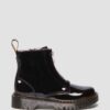 Cizme din Patent Leather Nappa Leather cu fermoar Junior Heart Cizme din Patent Leather Nappa Leather cu fermoar Junior Heart