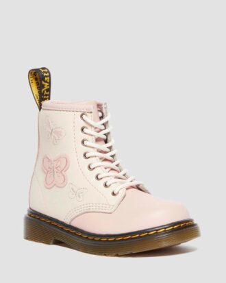 Cizme din piele Butterfly 1460 pentru copii mici