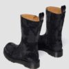 Cizme din piele croc embosată REJENA Hair On