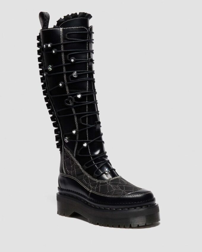 Cizme din piele cu platformă XTRM FRILL Cizme din piele cu platformă XTRM FRILL