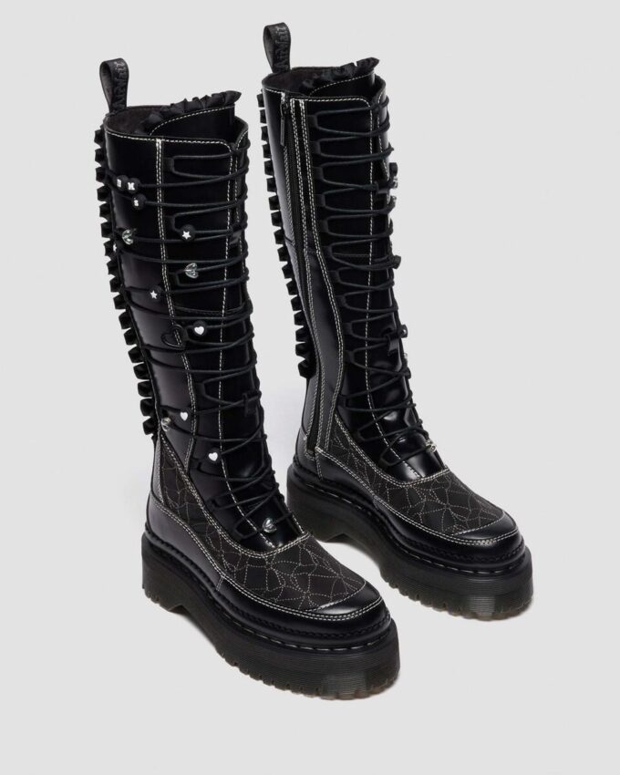 Cizme din piele cu platformă XTRM FRILL Cizme din piele cu platformă XTRM FRILL
