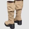 Cizme din piele de căprioară până la genunchi cu toc KASEY Cizme din piele de căprioară până la genunchi cu toc KASEY
