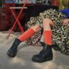 Cizme din piele fără șireturi Zebzag Cizme din piele fără șireturi Zebzag