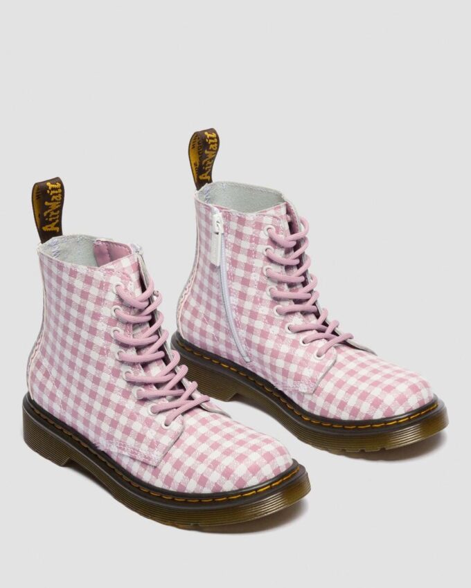 Cizme din piele Gingham JUNIOR 1460 Cizme din piele Gingham JUNIOR 1460