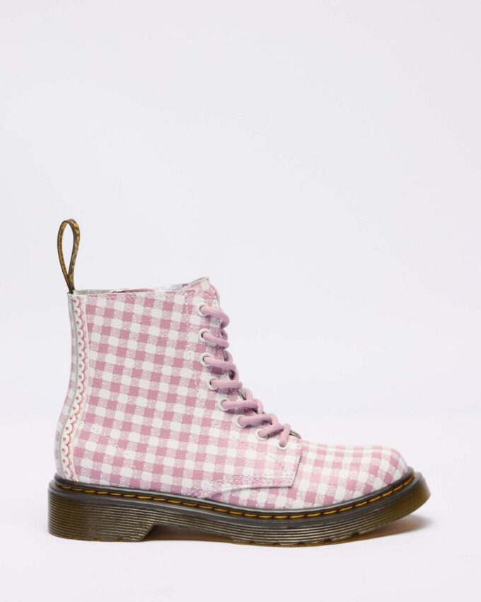 Cizme din piele Gingham JUNIOR 1460 Cizme din piele Gingham JUNIOR 1460