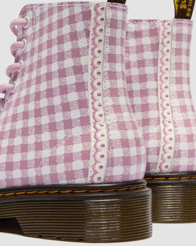 Cizme din piele Gingham JUNIOR 1460 Cizme din piele Gingham JUNIOR 1460