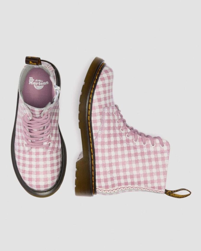 Cizme din piele Gingham JUNIOR 1460 Cizme din piele Gingham JUNIOR 1460