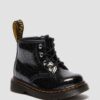 CIZME DIN PIELE PATENT LEATHER CU GLITTER PENTRU BEBELUȘI 1460