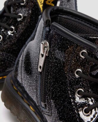 CIZME DIN PIELE PATENT LEATHER CU GLITTER PENTRU BEBELUȘI 1460