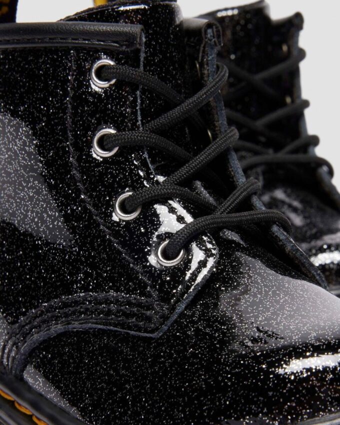 CIZME DIN PIELE PATENT LEATHER CU GLITTER PENTRU BEBELUȘI 1460