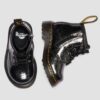 CIZME DIN PIELE PATENT LEATHER CU GLITTER PENTRU BEBELUȘI 1460