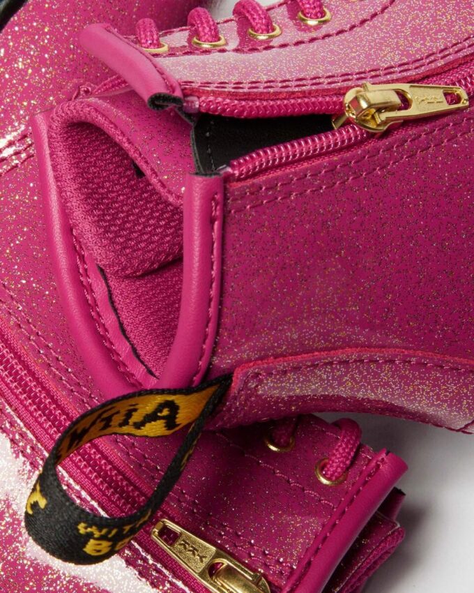 CIZME DIN PIELE PATENT LEATHER CU GLITTER PENTRU COPII 1460 CIZME DIN PIELE PATENT LEATHER CU GLITTER PENTRU COPII 1460