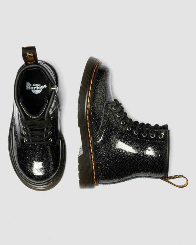 CIZME DIN PIELE PATENT LEATHER CU GLITTER PENTRU COPII 1460 CIZME DIN PIELE PATENT LEATHER CU GLITTER PENTRU COPII 1460