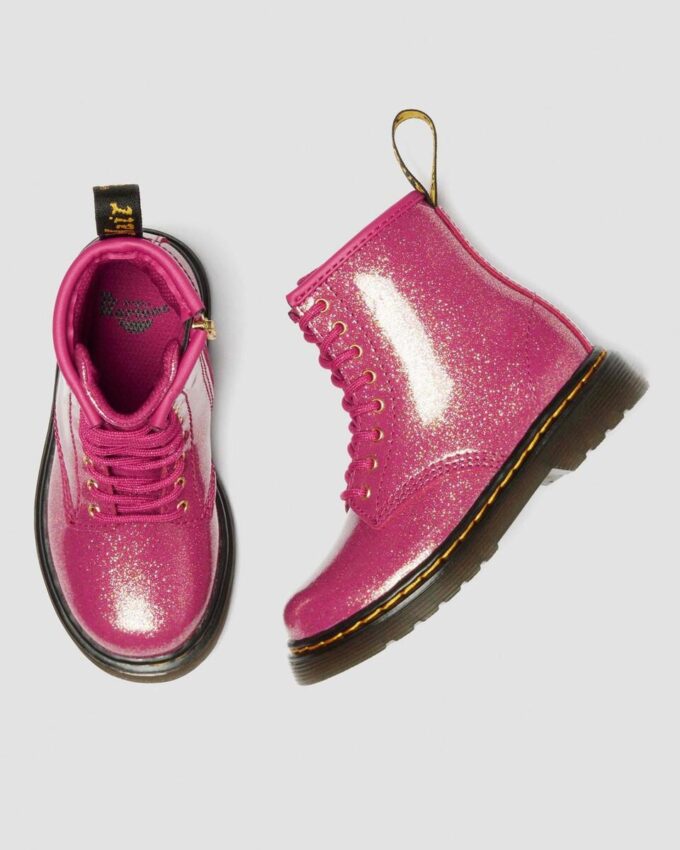 CIZME DIN PIELE PATENT LEATHER CU GLITTER PENTRU COPII 1460 CIZME DIN PIELE PATENT LEATHER CU GLITTER PENTRU COPII 1460