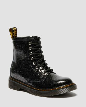 CIZME JUNIOR 1460 DIN PATENT LEATHER CU GLITTER