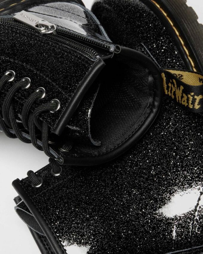 CIZME JUNIOR 1460 DIN PATENT LEATHER CU GLITTER CIZME JUNIOR 1460 DIN PATENT LEATHER CU GLITTER