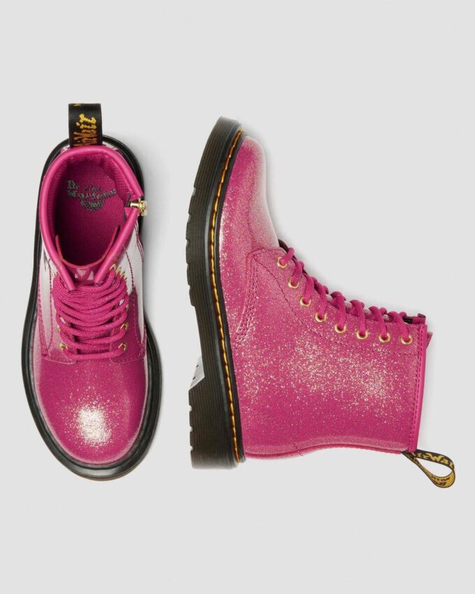 CIZME JUNIOR 1460 DIN PATENT LEATHER CU GLITTER CIZME JUNIOR 1460 DIN PATENT LEATHER CU GLITTER