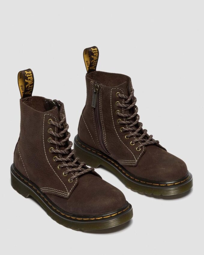 Cizme JUNIOR 1460 din piele nubuc Cizme JUNIOR 1460 din piele nubuc