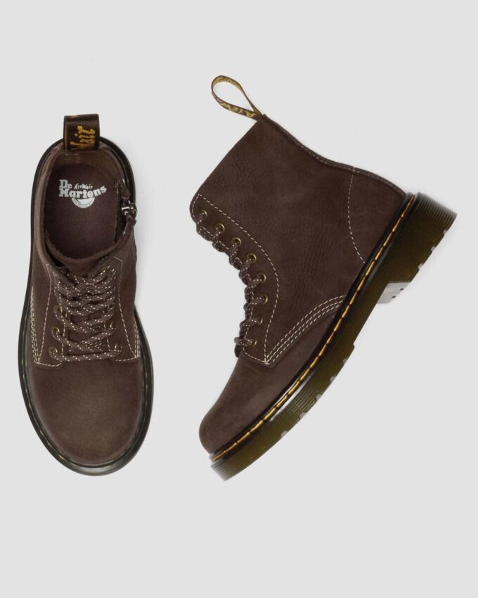 Cizme JUNIOR 1460 din piele nubuc Cizme JUNIOR 1460 din piele nubuc