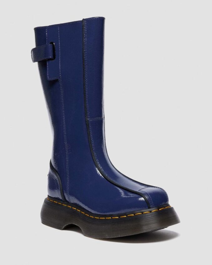 Cizme înalte BUZZ HI din Patent Leather cu aspect uzat Cizme înalte BUZZ HI din Patent Leather cu aspect uzat