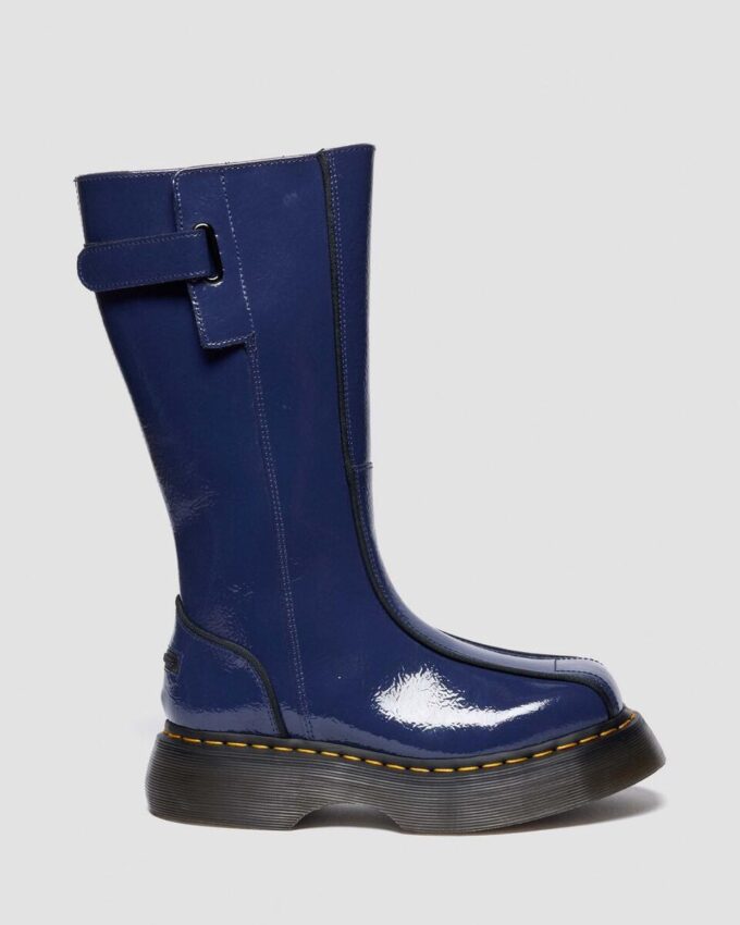 Cizme înalte BUZZ HI din Patent Leather cu aspect uzat Cizme înalte BUZZ HI din Patent Leather cu aspect uzat