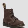 Cizme pentru copii mici 1460 Tumbled Nubuck Cizme pentru copii mici 1460 Tumbled Nubuck