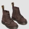 Cizme pentru copii mici 1460 Tumbled Nubuck Cizme pentru copii mici 1460 Tumbled Nubuck