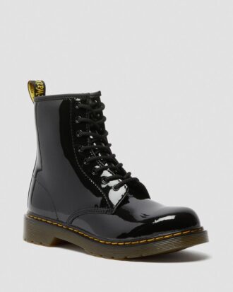 Cizme pentru tineri 1460 din Patent Leather cu șireturi