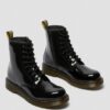 Cizme pentru tineri 1460 din Patent Leather cu șireturi Cizme pentru tineri 1460 din Patent Leather cu șireturi