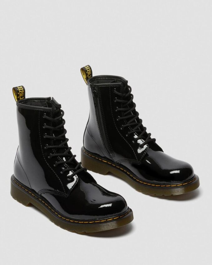 Cizme pentru tineri 1460 din Patent Leather cu șireturi Cizme pentru tineri 1460 din Patent Leather cu șireturi