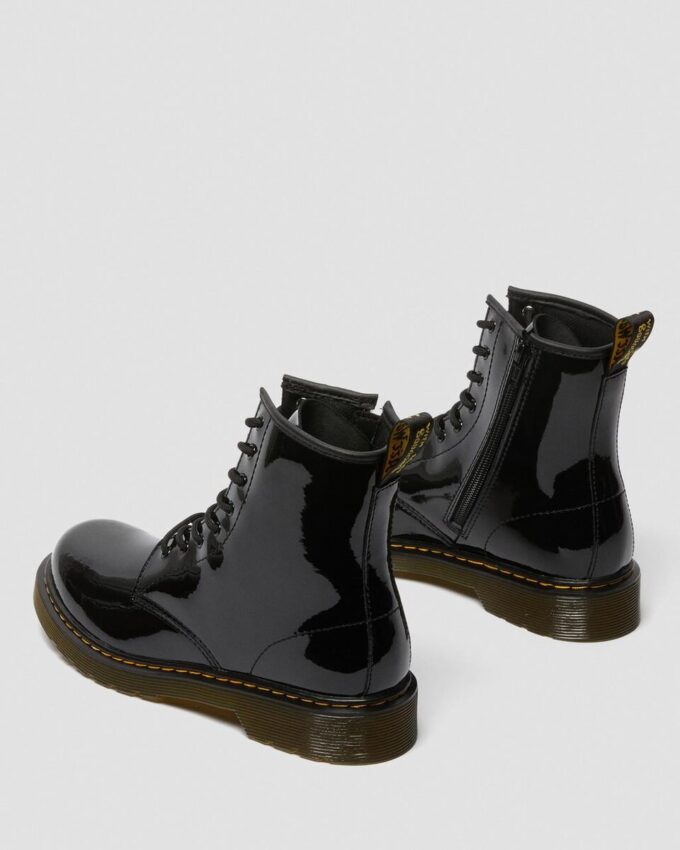 Cizme pentru tineri 1460 din Patent Leather cu șireturi Cizme pentru tineri 1460 din Patent Leather cu șireturi