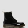 Cizme pentru tineri 1460 din Patent Leather cu șireturi Cizme pentru tineri 1460 din Patent Leather cu șireturi
