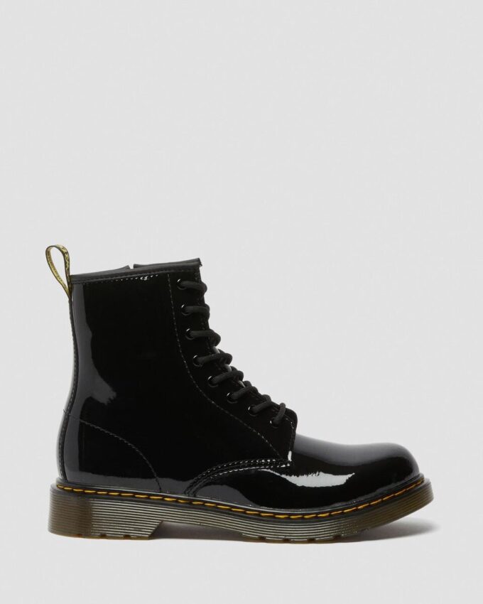 Cizme pentru tineri 1460 din Patent Leather cu șireturi Cizme pentru tineri 1460 din Patent Leather cu șireturi