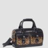 Geantă cu mâner superior Leopard Print Hair On Geantă cu mâner superior Leopard Print Hair On