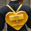 Geantă din piele Kiev în formă de inimă Geantă din piele Kiev în formă de inimă