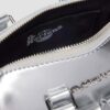 Geantă mini cu mâner superior Geantă din Patent Leather argintie Geantă mini cu mâner superior Geantă din Patent Leather argintie