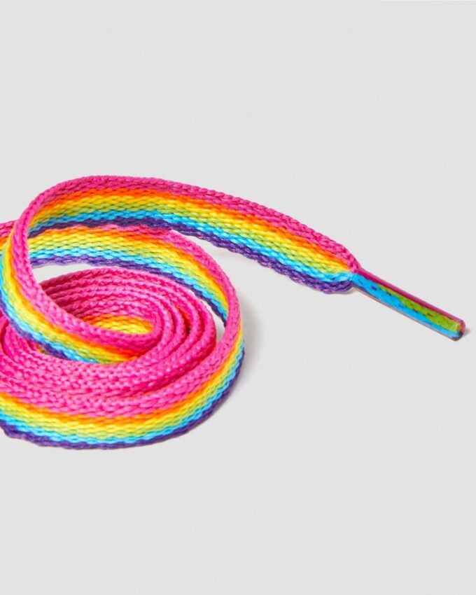 Șireturi plate Rainbow de 26 inch (3 ochiuri)