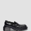 MAYBOLE LOAFER Mocasin din piele cu vârf pătrat și pliuri