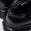 MAYBOLE LOAFER Mocasin din piele cu vârf pătrat și pliuri