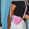 MINI HEART Geantă din piele în formă de inimă MINI HEART Geantă din piele în formă de inimă