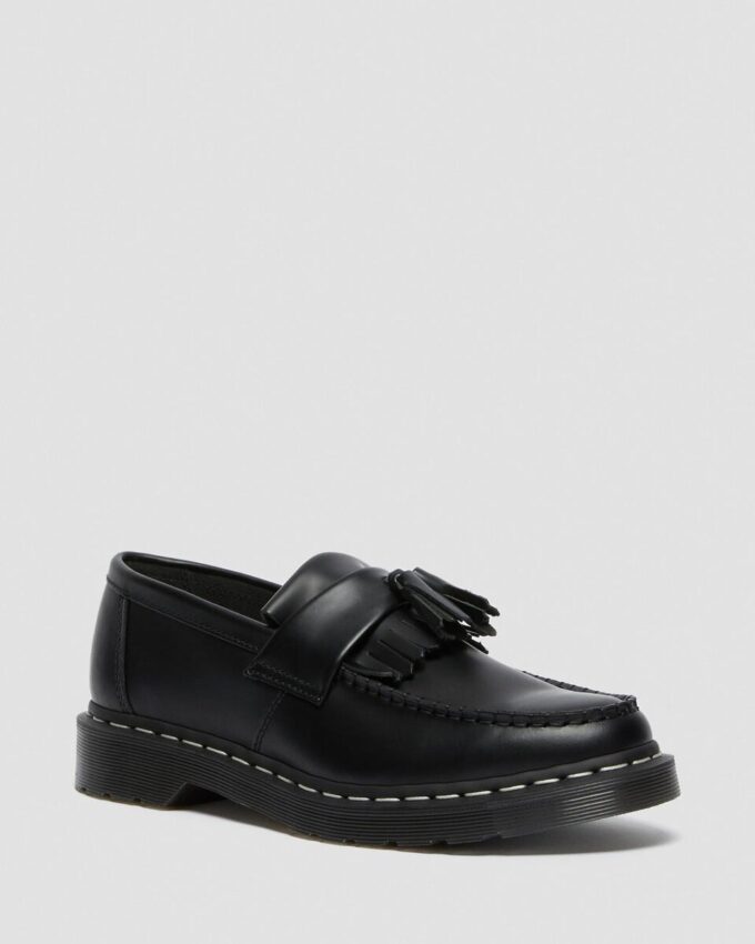 Mocasini Adrian din Smooth Leather cu cusături albe Mocasini Adrian din Smooth Leather cu cusături albe